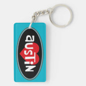 "I Love Austin" Sleutelhanger (achterkant)