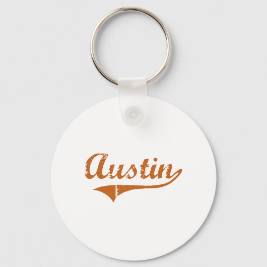 I Love Austin Texas Sleutelhanger (Voorkant)