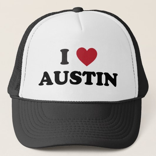 I Love Austin Trucker Pet (Voorkant)