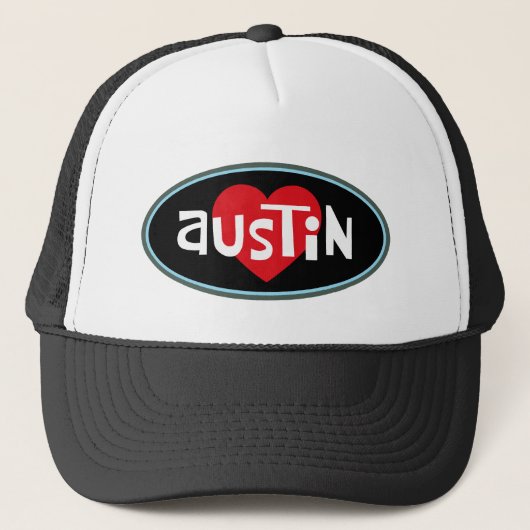 I Love Austin Trucker Pet (Voorkant)