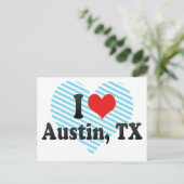 I Love Austin, TX Briefkaart (Staand voorkant)