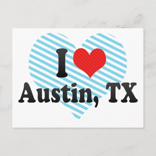 I Love Austin, TX Briefkaart (Voorkant)