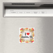 I Love Austin, TX Magneet (Insitu (Vaatwasser))