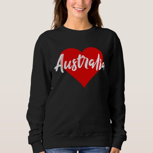 I Love Australia Aussie For Women Girls Trui (Voorkant)