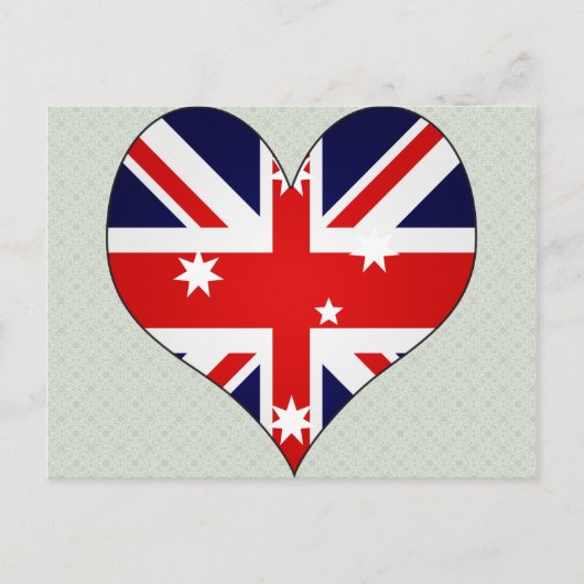 I Love Australia Briefkaart (Voorkant)