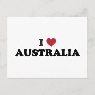 I Love Australia Briefkaart