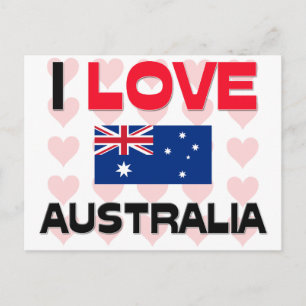 I Love Australia Briefkaart