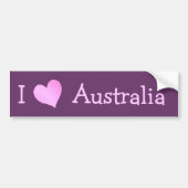 I Love Australia Bumpersticker (Voorkant)