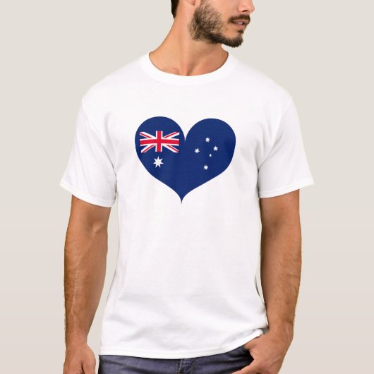 I Love Australia Flag T-shirt (Voorkant)