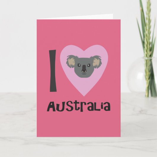 I Love Australia Kaart (Voorkant)