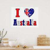 I Love Australia Poster (Keuken)