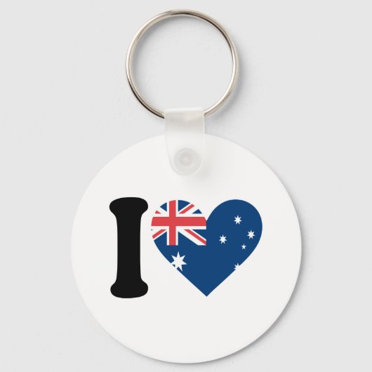 I Love Australia Sleutelhanger (Voorkant)