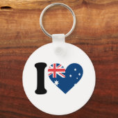 I Love Australia Sleutelhanger (Voorkant)