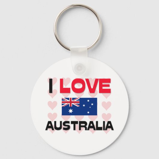 I Love Australia Sleutelhanger (Voorkant)