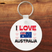 I Love Australia Sleutelhanger (Voorkant)