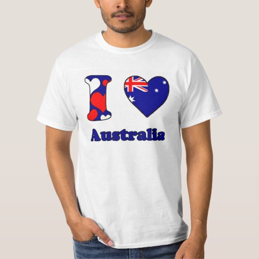 I love Australia T-shirt (Voorkant)