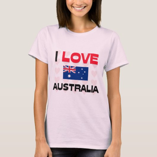 I Love Australia T-shirt (Voorkant)