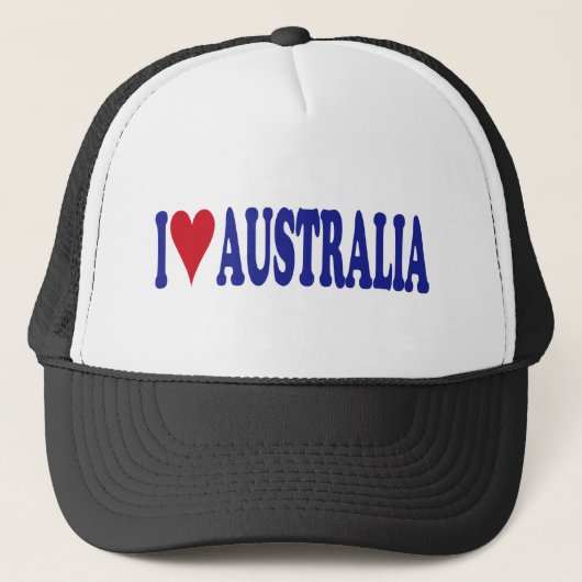 I Love Australia Trucker Pet (Voorkant)