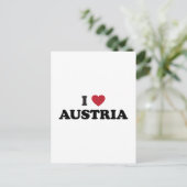 I Love Austria Briefkaart (Staand voorkant)