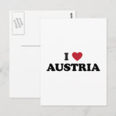 I Love Austria Briefkaart (Voorkant / Achterkant)