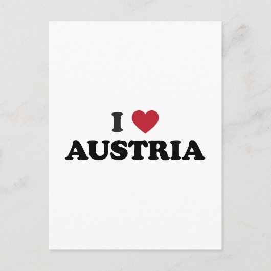 I Love Austria Briefkaart (Voorkant)