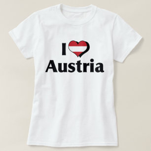 I Love Austria Flag T-shirt