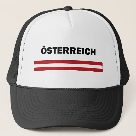 I Love Austria Trucker Pet (Voorkant)