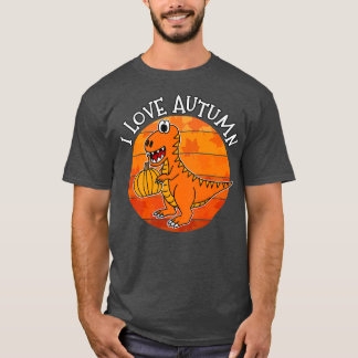 I Love Autumn Dinosaur, Herfst T-Rex, herfst 2022 T-shirt