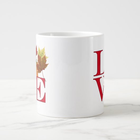 I Love Autumn Grote Koffiekop (Voorkant)
