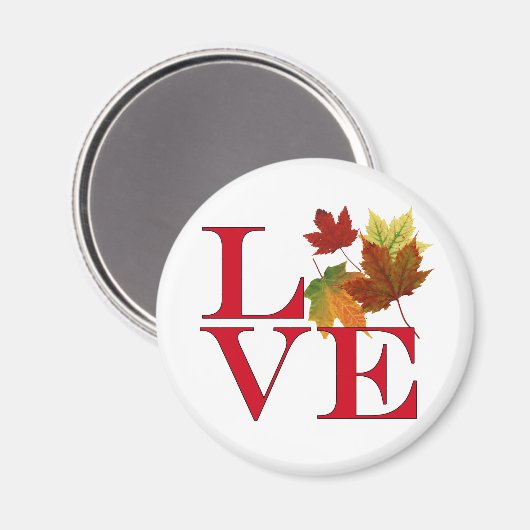 I Love Autumn Magneet (Voorkant / Achterkant)