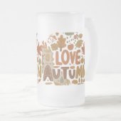 I Love Autumn Matglas Bierpul (Voorkant rechts)