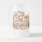 I Love Autumn Matglas Bierpul (Voorkant links)