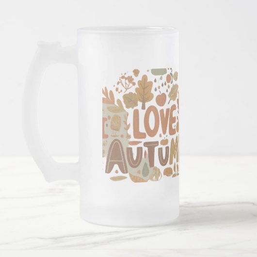 I Love Autumn Matglas Bierpul (Links)