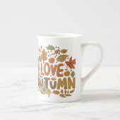 I Love Autumn Porselein Kop (Rechts)
