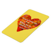 I Love Autumn-Red Aspen Leaf Heart 1, Brontë Quote Magneet (Linkerzijde)