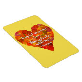I Love Autumn-Red Aspen Leaf Heart 1, Brontë Quote Magneet (Rechterzijde)