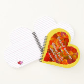 I Love Autumn-Red Aspen Leaf Heart 1, Brontë Quote Notitieboek (Binnen)