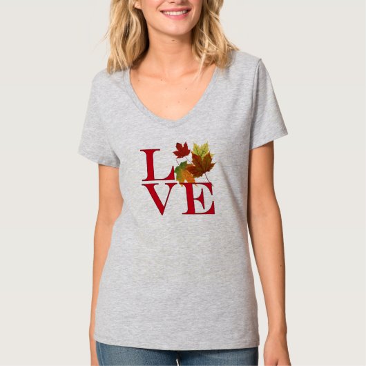 I Love Autumn T-shirt (Voorkant)