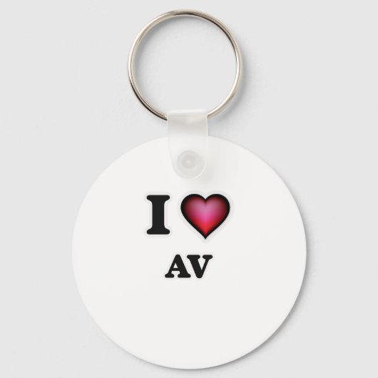 I Love Av Sleutelhanger (Voorkant)