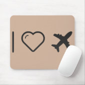I Love Aviation Muismat (Met muis)