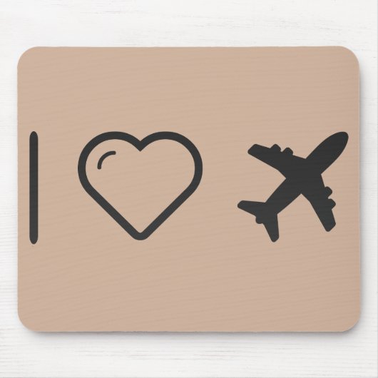 I Love Aviation Muismat (Voorkant)