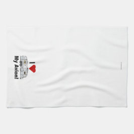 I LOVE Avion Kitchen Towel Theedoek