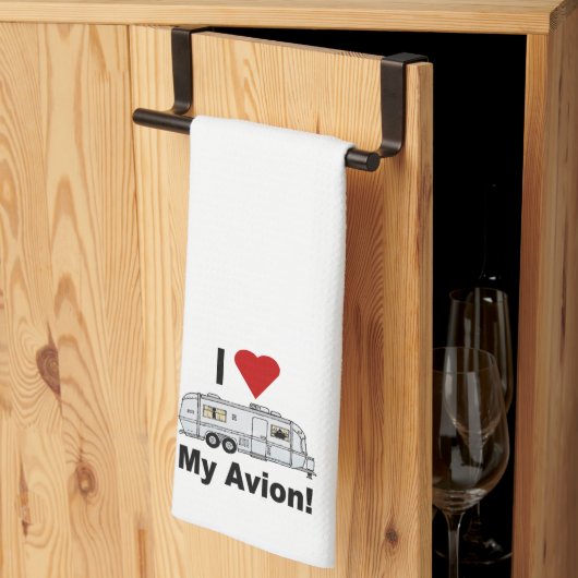 I LOVE Avion Kitchen Towel Theedoek (Derde Gevouwen)