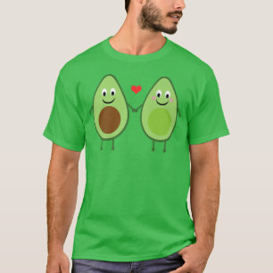 I Love Avocado BFF Friends Tasty Guacamole Kawaii T-shirt