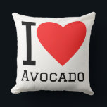 I love avocado kussen<br><div class="desc">I love avocado ,  for fruit lovers</div>
