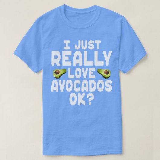 I Love Avocados Avocado Lover T-shirt (Design voorkant)