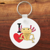 I Love Axolotls Sleutelhanger (Voorkant)