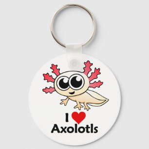 I Love Axolotls Sleutelhanger