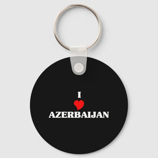 I Love Azerbeidzjan Sleutelhanger (Voorkant)
