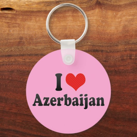I Love Azerbeidzjan Sleutelhanger (Voorkant)